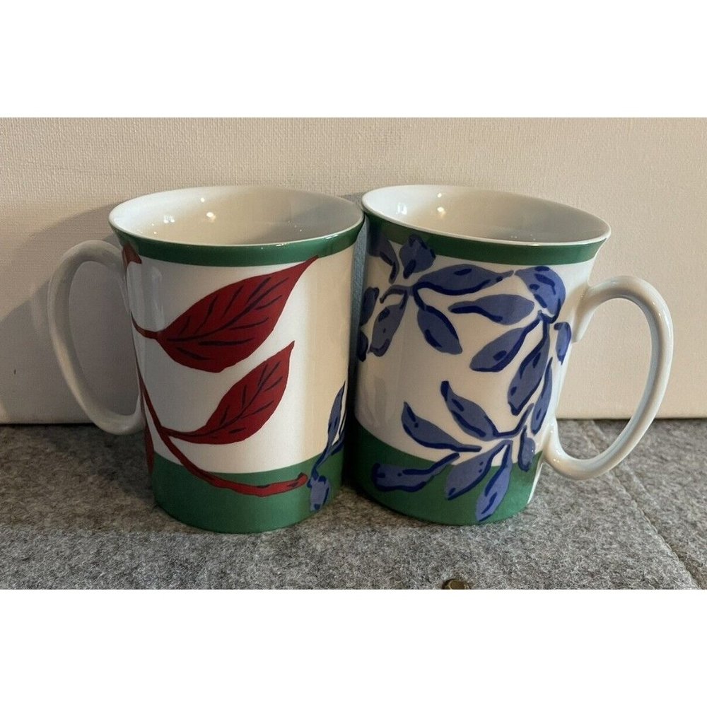 2 Vintage Block Spal Coffee Mugs 1990 by Ed Baynard # 516